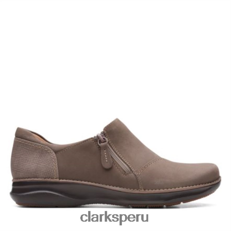 clarks taupe nubuck appley zip mujer Clarks 40N4LX3897 nubuck topo