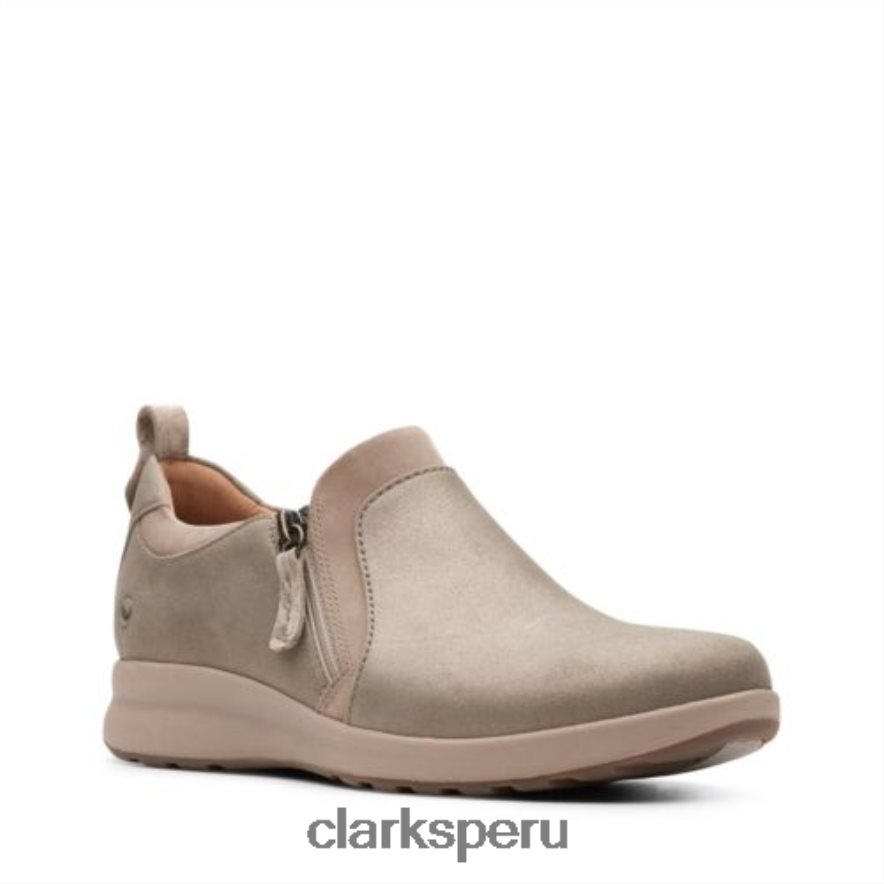 clarks un adorn zip taupe mujer Clarks 40N4LX3930 gris pardo