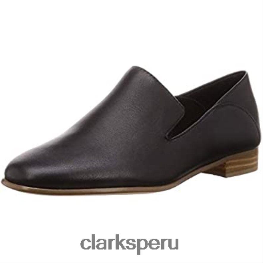 clarks viola_mocassins puros negros para mujer mujer Clarks 40N4LX756 cuero negro cuero negro