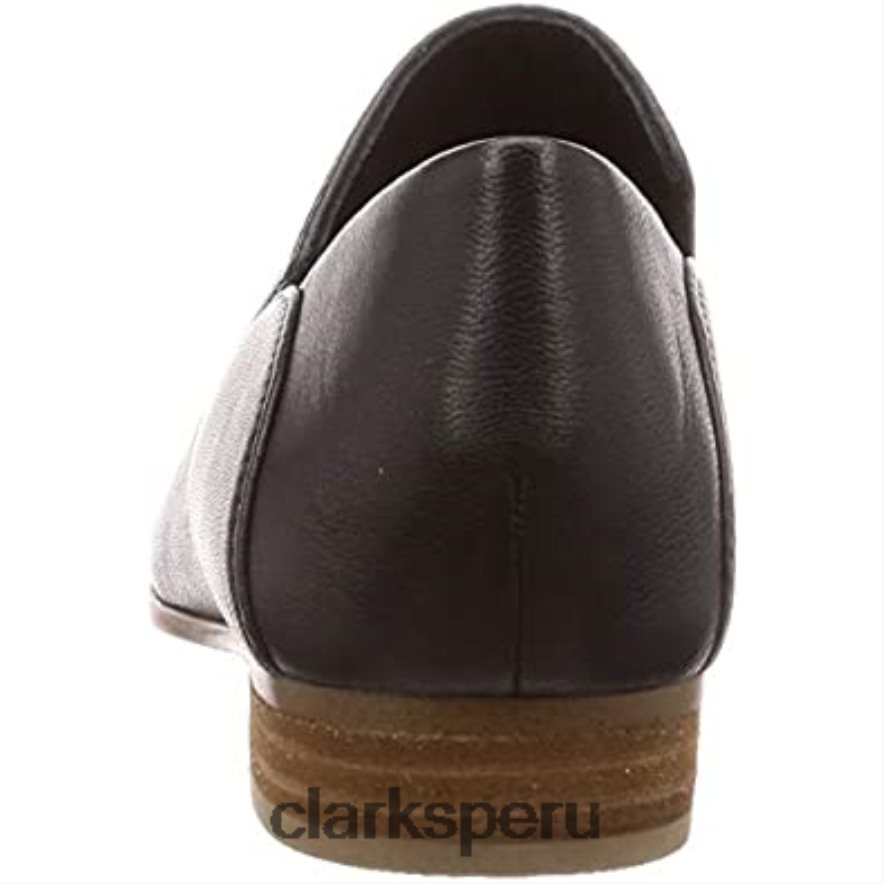 clarks viola_mocassins puros negros para mujer mujer Clarks 40N4LX756 cuero negro cuero negro