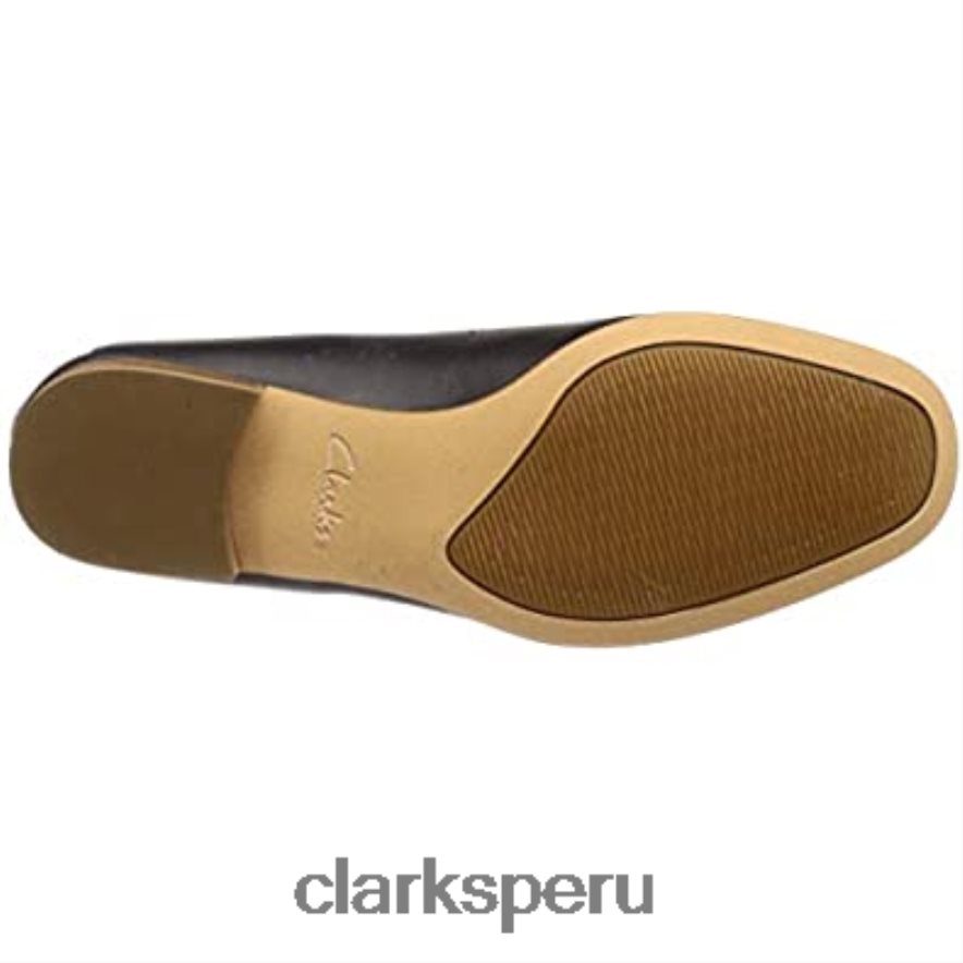 clarks viola_mocassins puros negros para mujer mujer Clarks 40N4LX756 cuero negro cuero negro