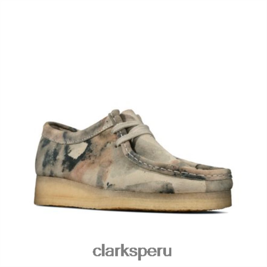 clarks wallabee camuflaje blanco roto mujer Clarks 40N4LX3962 camuflaje blanco roto