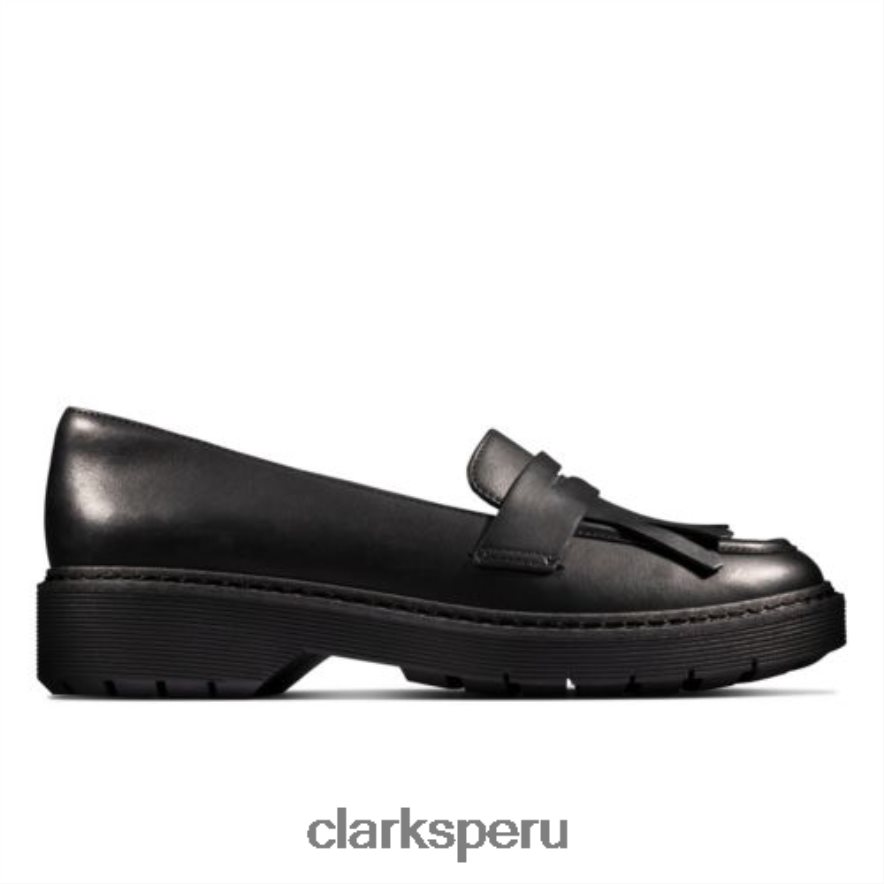 clarks witcombe amanecer cuero negro mujer Clarks 40N4LX3986 cuero negro