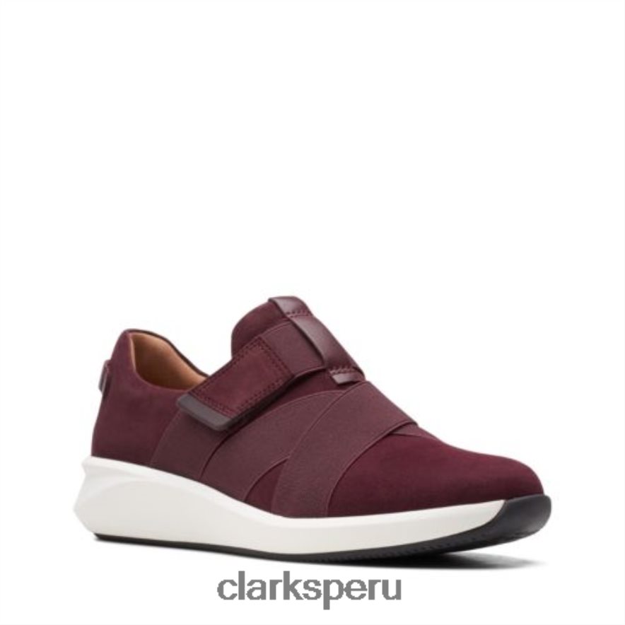 correa clarks un rio de ante burdeos mujer Clarks 40N4LX4008 ante burdeos