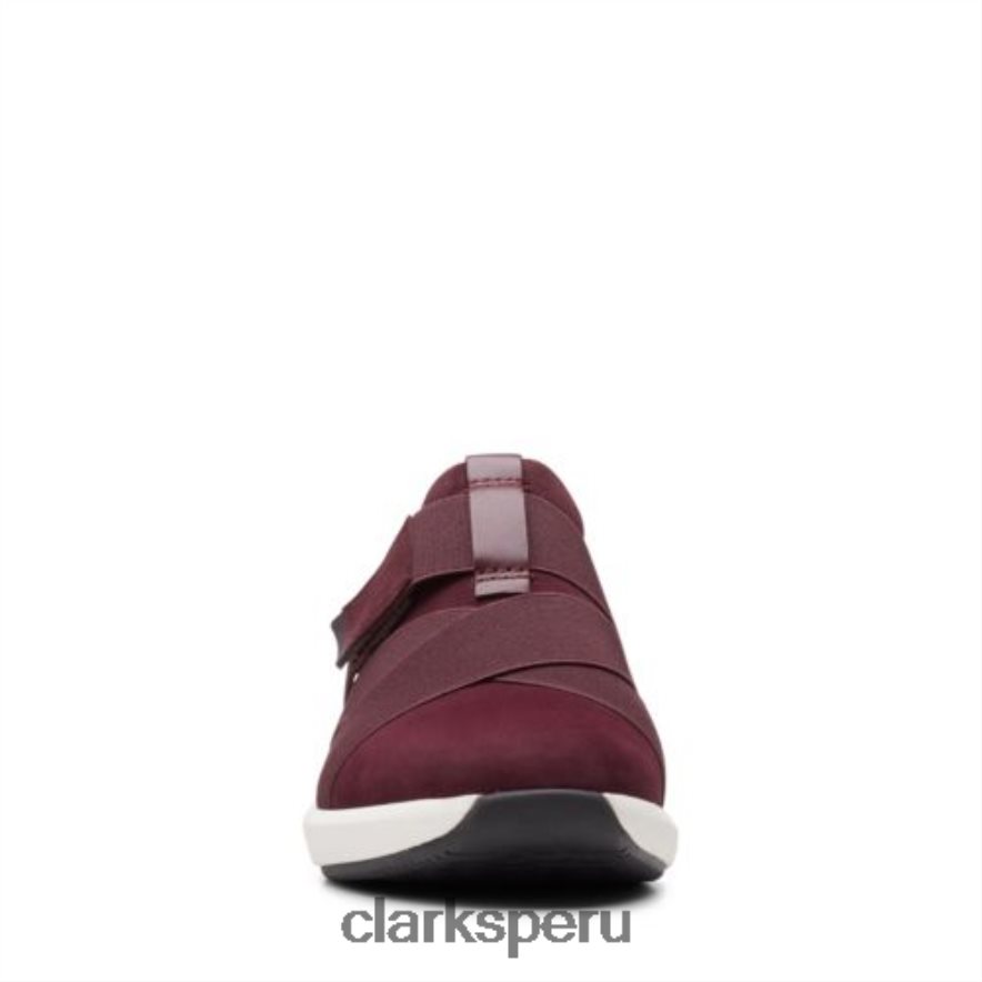 correa clarks un rio de ante burdeos mujer Clarks 40N4LX4008 ante burdeos