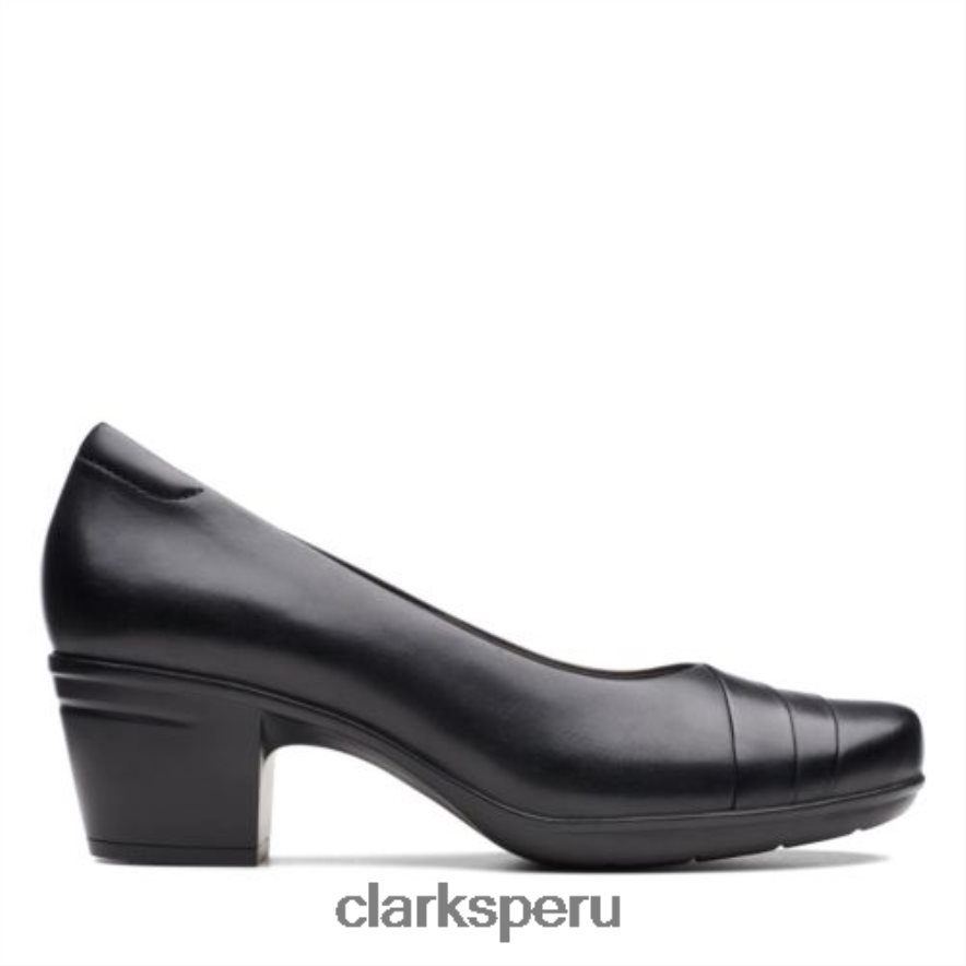 emslie mae clarks cuero negro mujer Clarks 40N4LX3983 cuero negro
