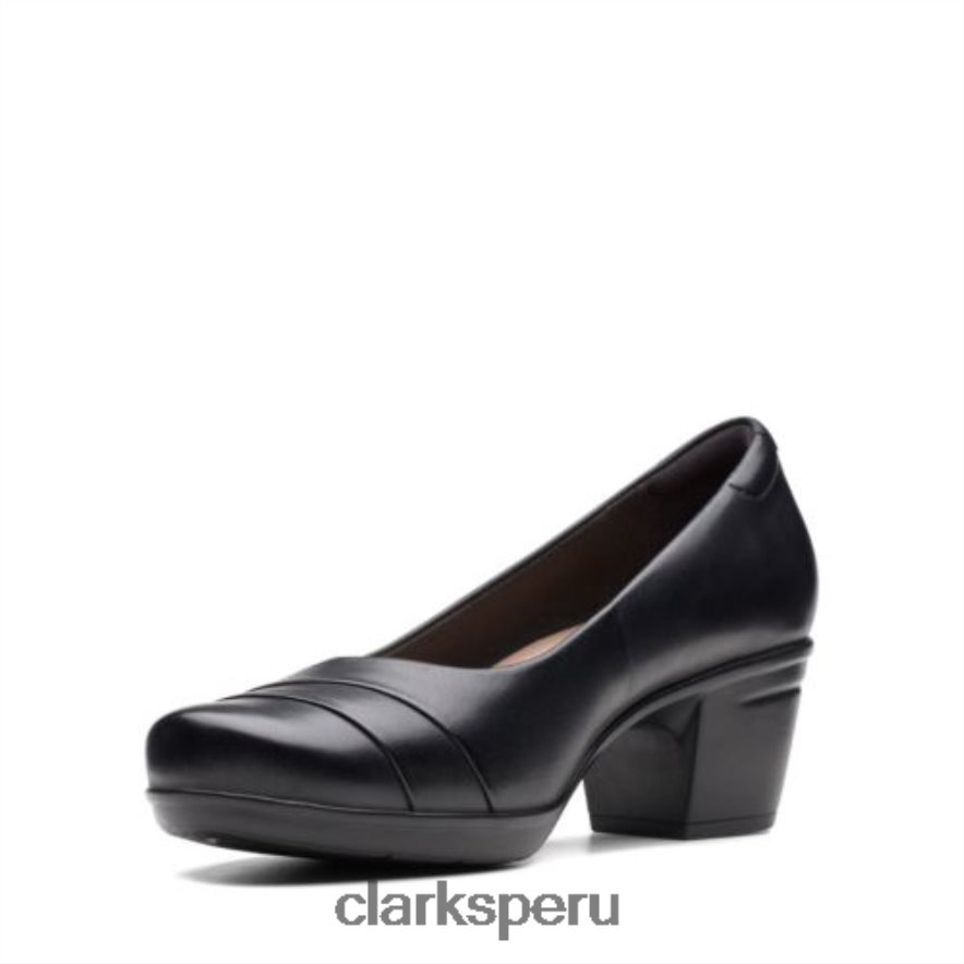 emslie mae clarks cuero negro mujer Clarks 40N4LX3983 cuero negro