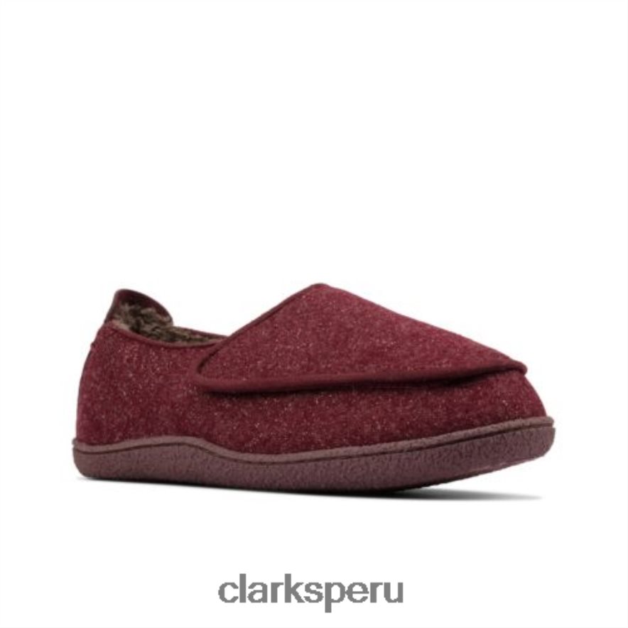 encanto del hogar clarks burdeos interés mujer Clarks 40N4LX3895 interés burdeos