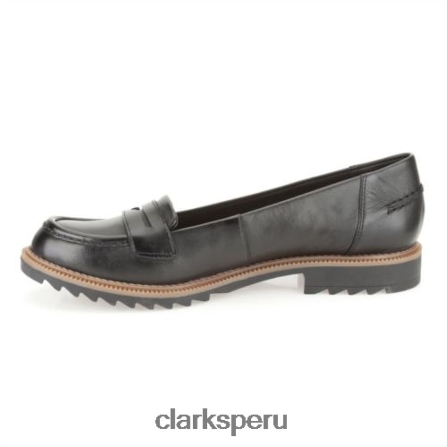 griff de cuero negro milly clarks mujer Clarks 40N4LX3884 cuero negro