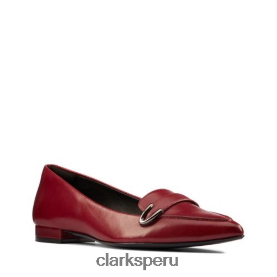 laina 15 hebilla clarks vino cuero mujer Clarks 40N4LX3917 cuero vino