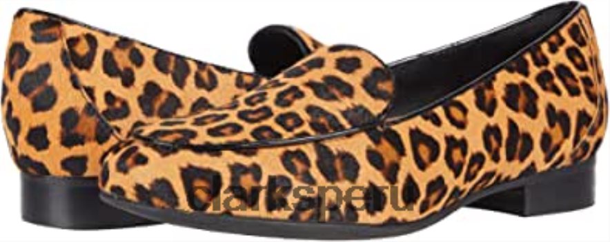 mujer un blush facilidad clarks leopardo po ny pelo cuero mujer Clarks 40N4LX2349 cuero de pelo de caballo de leopardo