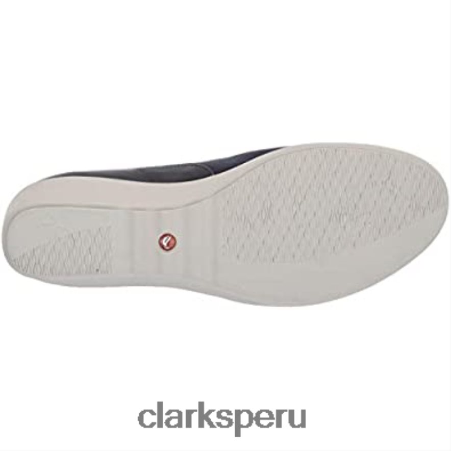 mujer un tallara ivy plataforma clarks combinación de cuero nobuck azul marino mujer Clarks 40N4LX565 combinación de cuero nobuck azul marino