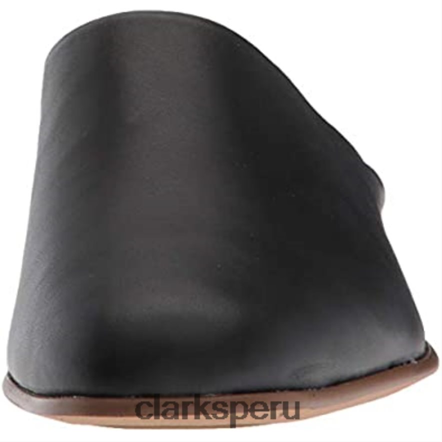 mule de mujer pure blush de cuero negro clarks mujer Clarks 40N4LX918 cuero negro