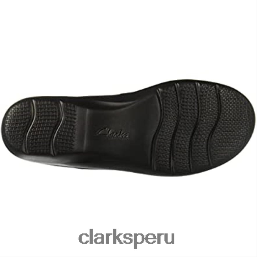 zueco sashlyn mujer clarks cuero negro mujer Clarks 40N4LX2765 cuero negro