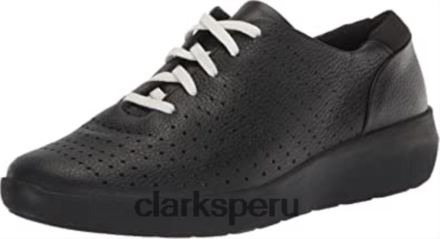 Clarks Oxford Kayleigh Aster para mujer de cuero negro mujer Clarks 40N4LX1623