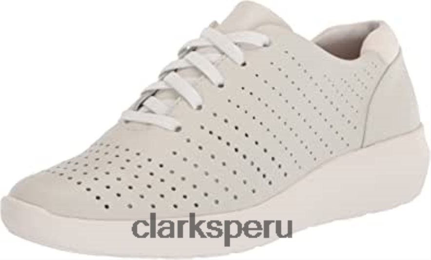 Clarks de cuero blanco para mujer kayleigh aster oxford mujer Clarks 40N4LX576 cuero blanco