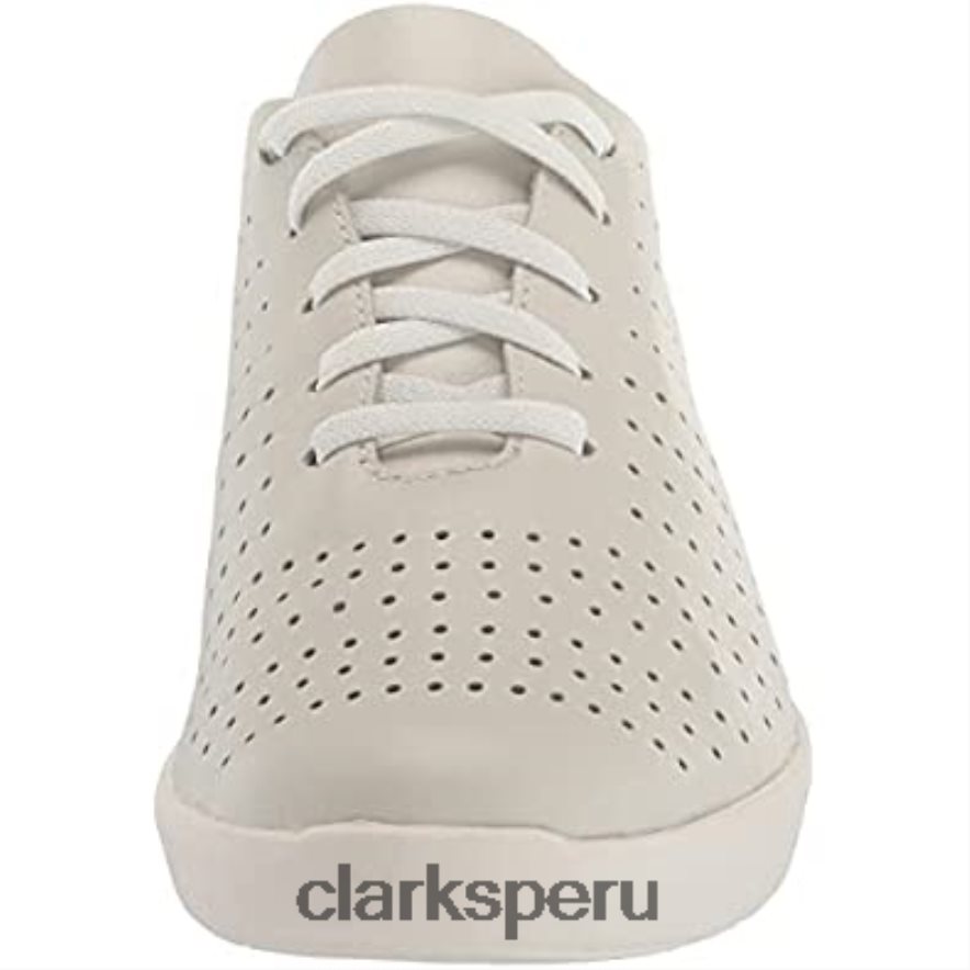 Clarks de cuero blanco para mujer kayleigh aster oxford mujer Clarks 40N4LX576 cuero blanco