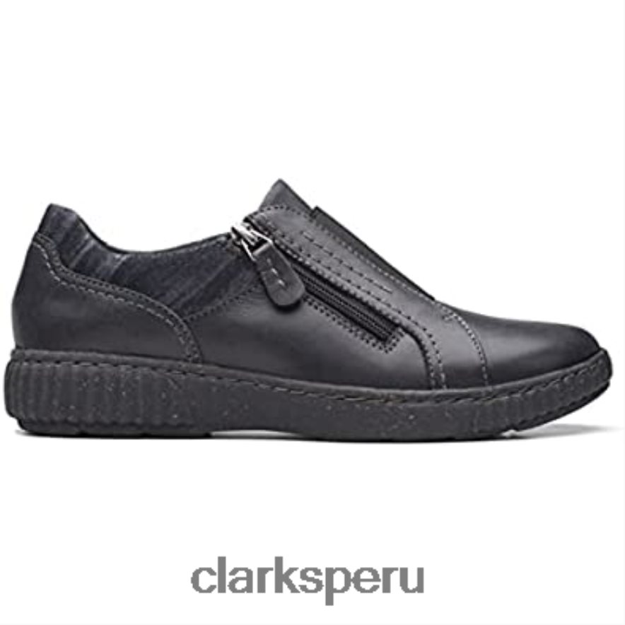 clarks caroline cove oxford de cuero negro para mujer mujer Clarks 40N4LX107 cuero negro