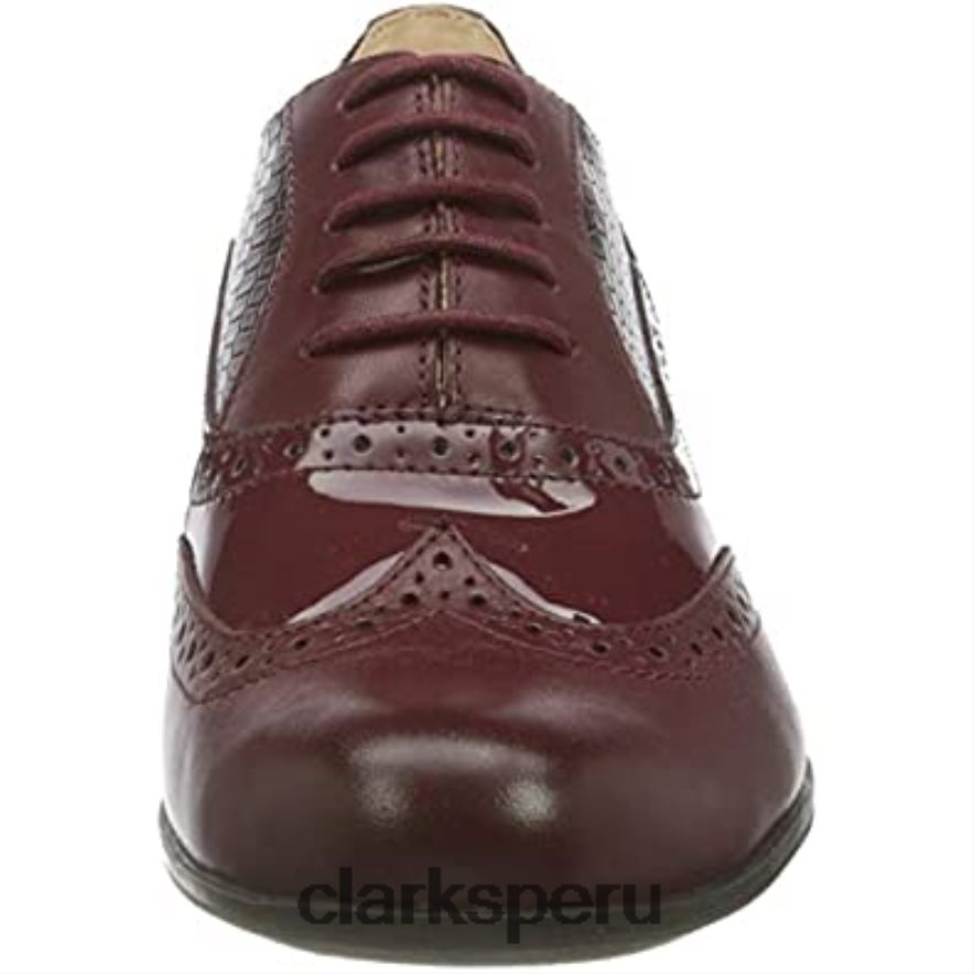 merlot clarks hamble oak oxford para mujer mujer Clarks 40N4LX2872 merlot