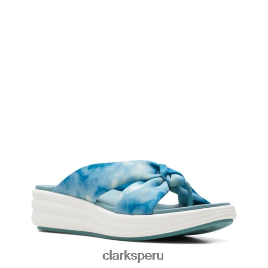 Clarks Teal Combi Drift Ave Teal Combi mujer Clarks 40N4LX6529 combinación verde azulado