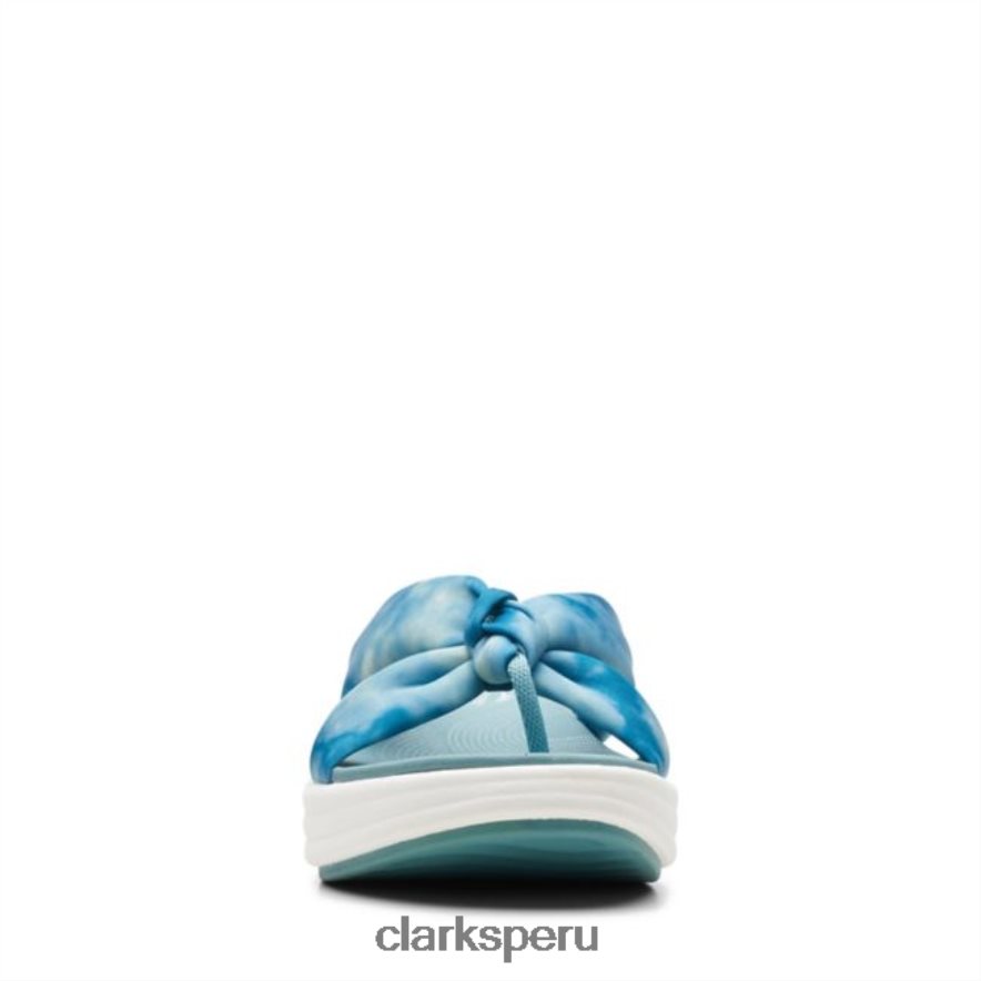 Clarks Teal Combi Drift Ave Teal Combi mujer Clarks 40N4LX6529 combinación verde azulado