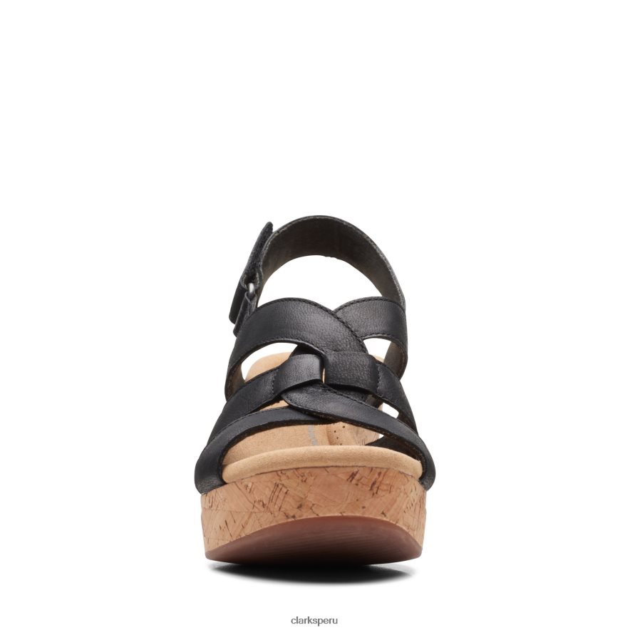 Clarks de cuero negro Giselle Beach. mujer Clarks 40N4LX3211 cuero negro