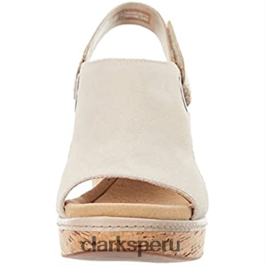 Clarks giselle sea sandalia mujer ante arena mujer Clarks 40N4LX2554 gamuza arena