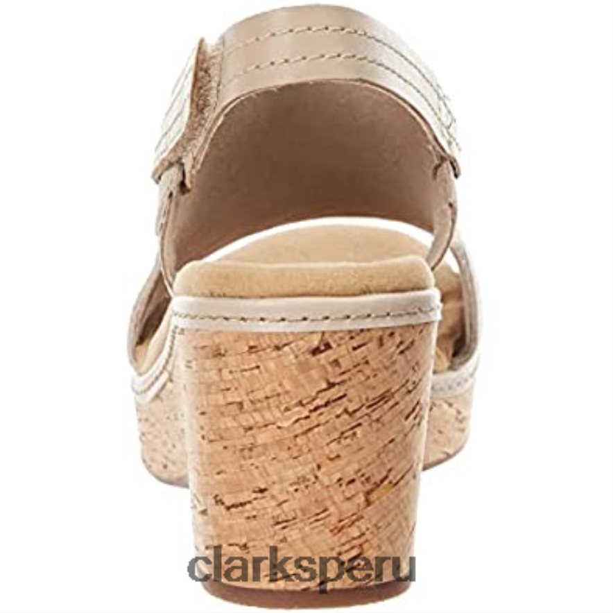 Clarks giselle sea sandalia mujer ante arena mujer Clarks 40N4LX2554 gamuza arena