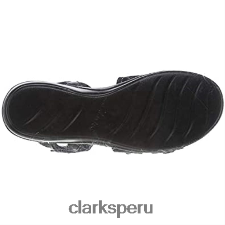 Sandalia Clarks Alexis Shine para mujer negra mujer Clarks 40N4LX1208 negro