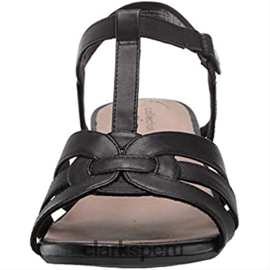 Sandalia clarks abigail daisy mujer piel negra mujer Clarks 40N4LX1738 cuero negro