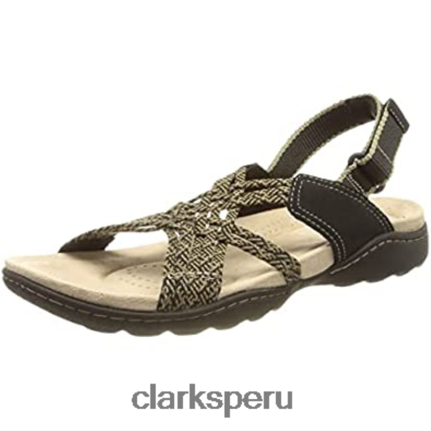 Sandalia clarks amanda facilidad combi negra para mujer mujer Clarks 40N4LX1571 combinado negro