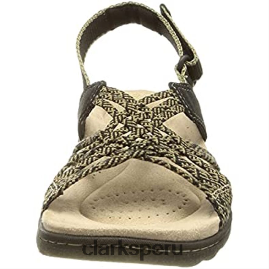 Sandalia clarks amanda facilidad combi negra para mujer mujer Clarks 40N4LX1571 combinado negro