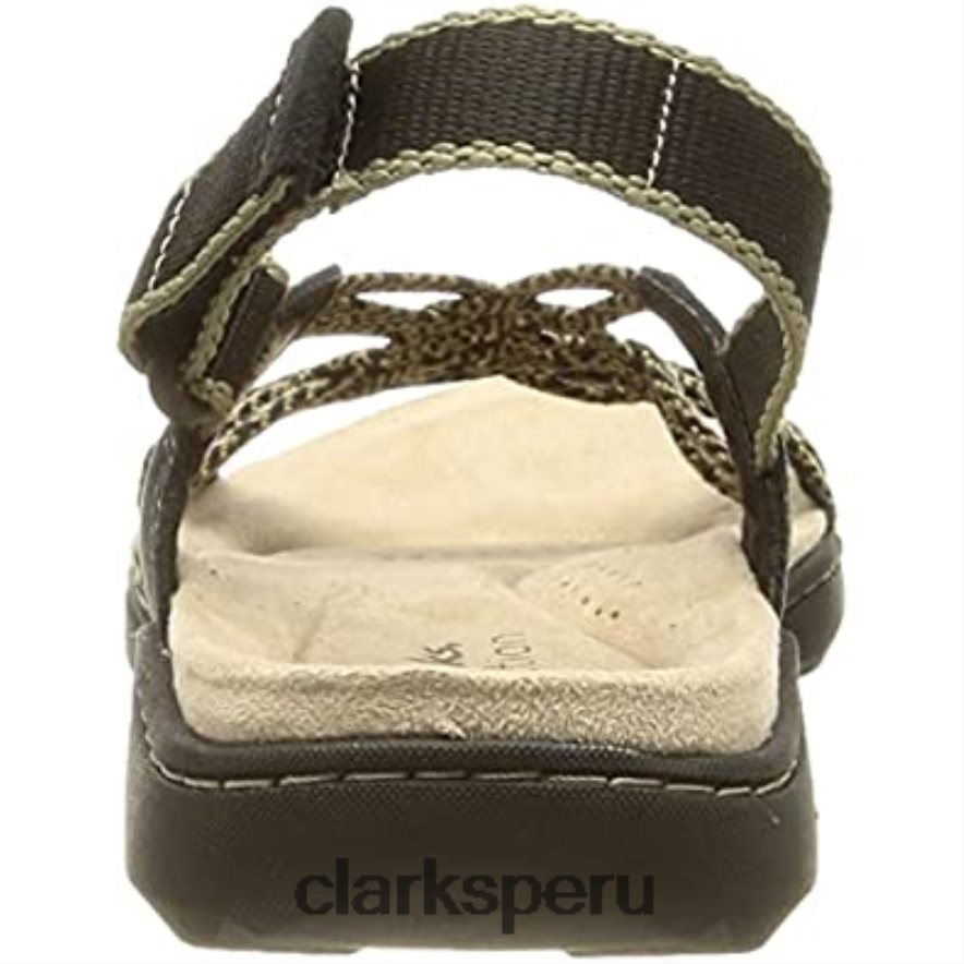 Sandalia clarks amanda facilidad combi negra para mujer mujer Clarks 40N4LX1571 combinado negro