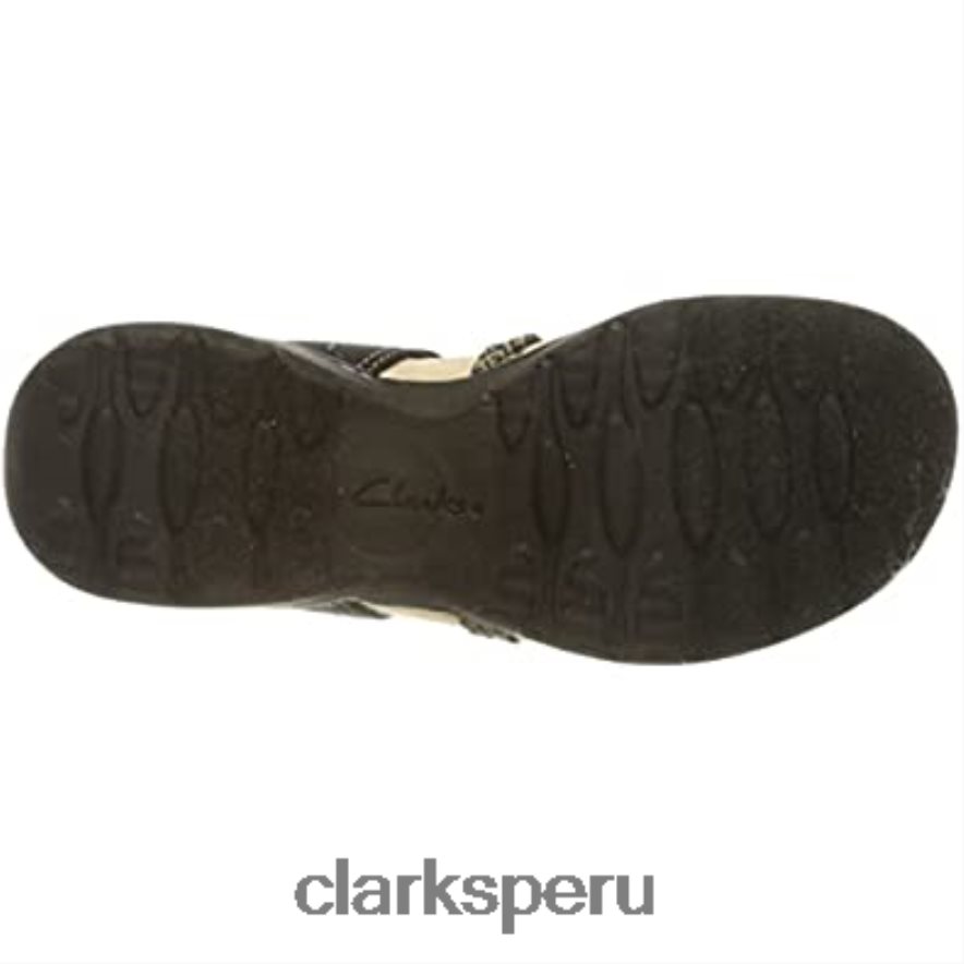 Sandalia clarks amanda facilidad combi negra para mujer mujer Clarks 40N4LX1571 combinado negro
