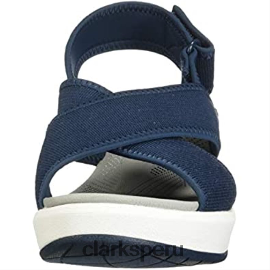 Sandalia clarks step cali cove de textil azul marino para mujer mujer Clarks 40N4LX2379 textil azul marino