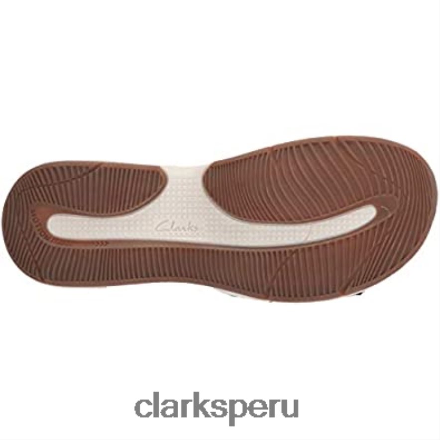 Sandalia plana clarks solan drift piel ante azul marino mujer Clarks 40N4LX1074