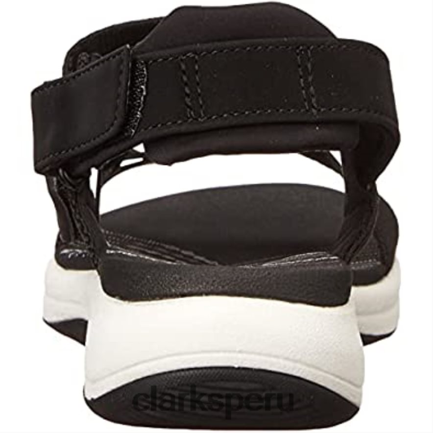 Sandalia plana mira sun mujer textil negra clarks mujer Clarks 40N4LX1596
