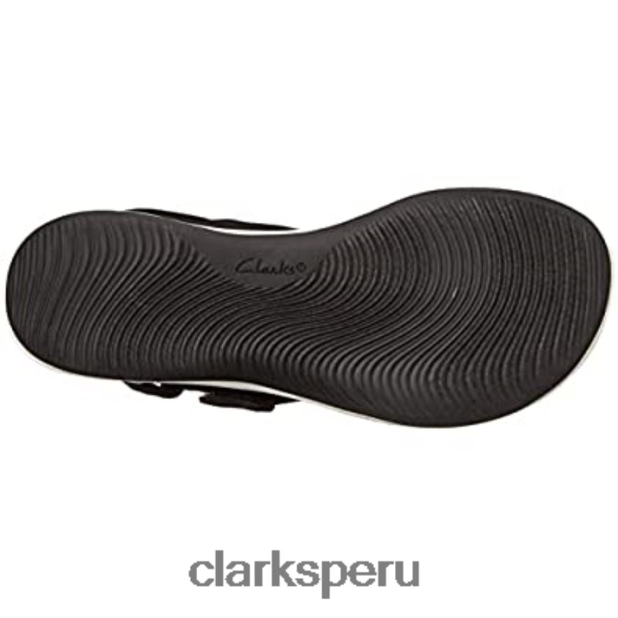 Sandalia plana mira sun mujer textil negra clarks mujer Clarks 40N4LX1596