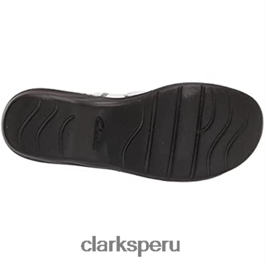 Sandalia plana mujer clarks lexi jade combi piel sintética blanca mujer Clarks 40N4LX272 combi sintetica cuero blanco
