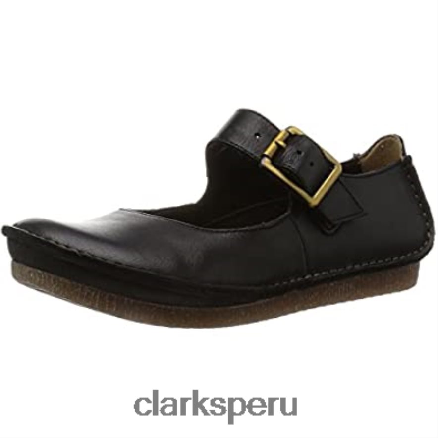 Sandalias clarks janey june mujer con tira al tobillo negro mujer Clarks 40N4LX650 cuero negro