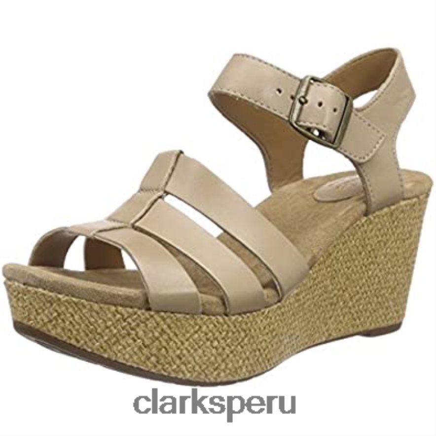 Sandalias con tacón de cuña Clarks Caslynn Harp para mujer mujer Clarks 40N4LX2962