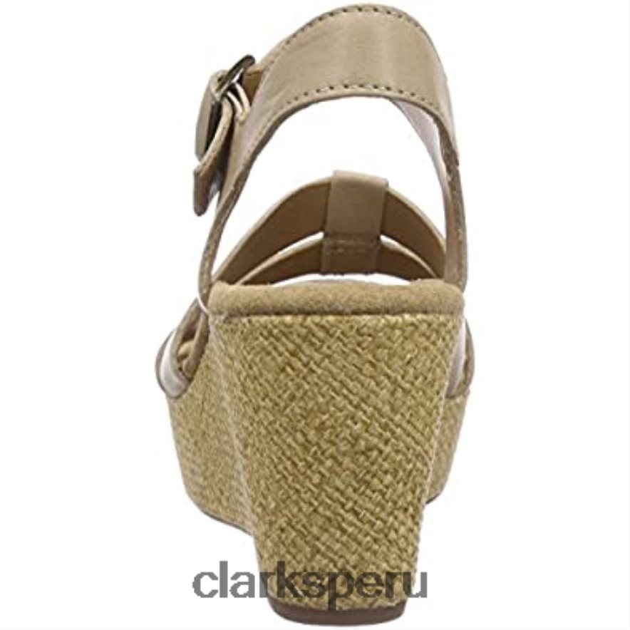 Sandalias con tacón de cuña Clarks Caslynn Harp para mujer mujer Clarks 40N4LX2962