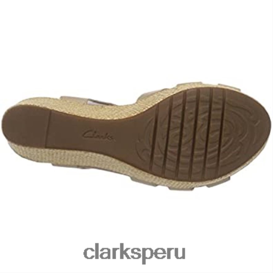 Sandalias con tacón de cuña Clarks Caslynn Harp para mujer mujer Clarks 40N4LX2962
