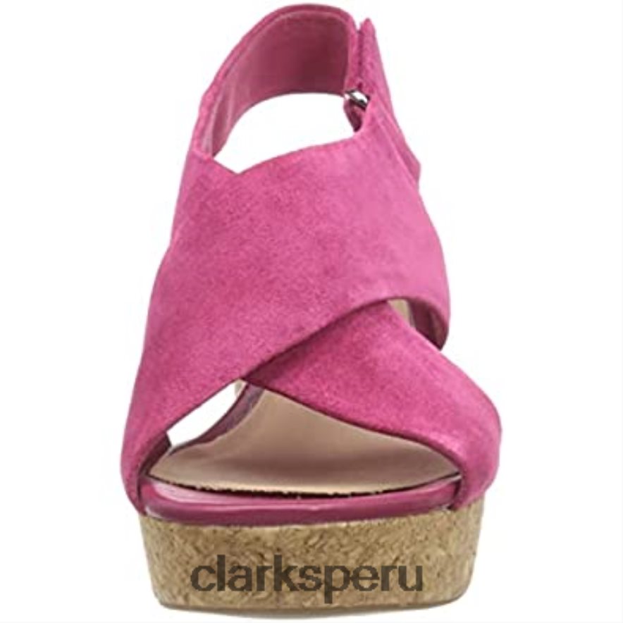 Sandalias con tira al tobillo Clarks 261479264 para mujer rosa mujer Clarks 40N4LX1818