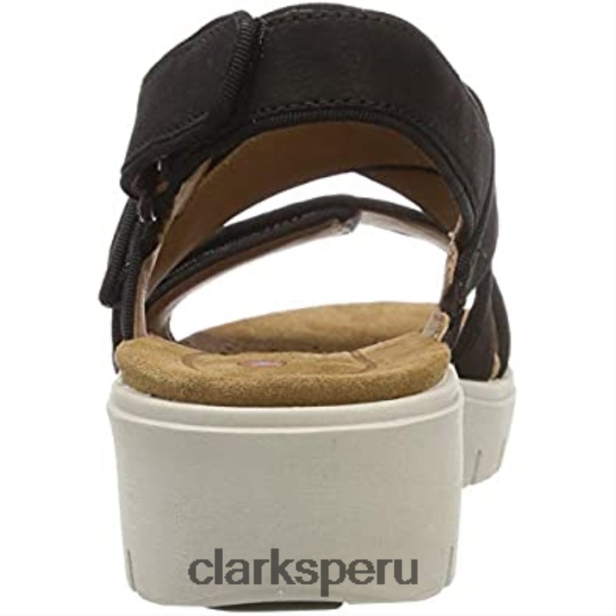 Sandalias con tira trasera de mujer Clarks Un Karely Dew en negro mujer Clarks 40N4LX1843 nubuck negro