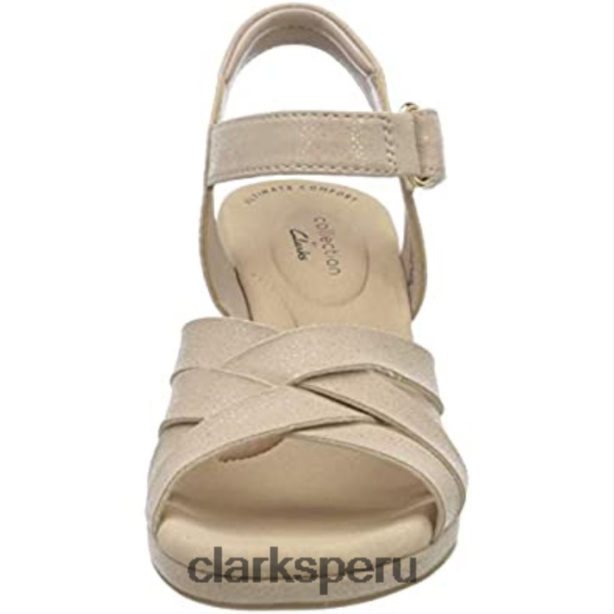 Sandalias de tacón Clarks Dusty Rose Lafley Leah para mujer mujer Clarks 40N4LX2825 rosa polvorienta