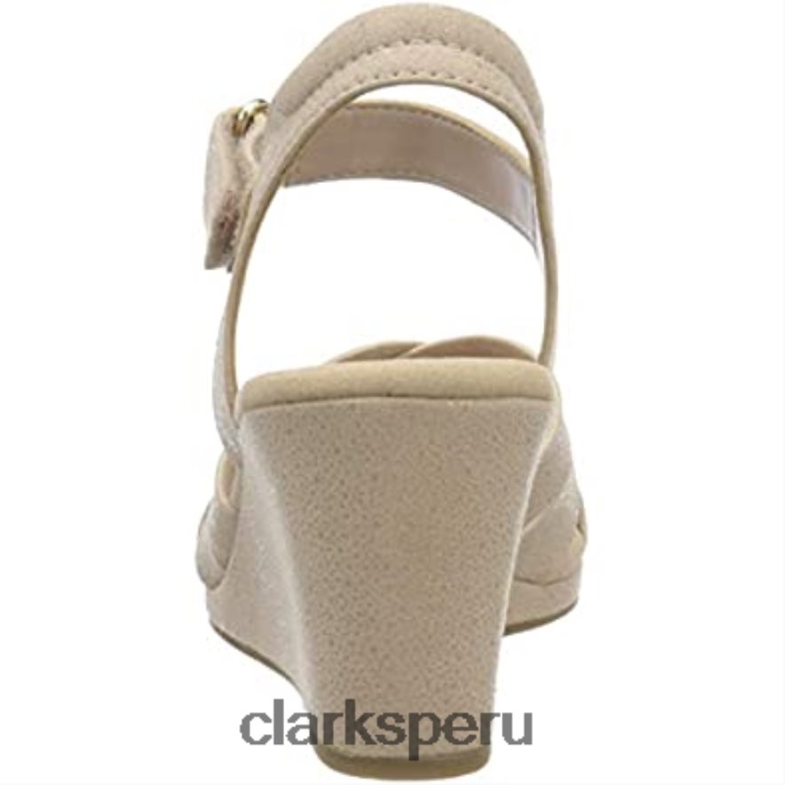 Sandalias de tacón Clarks Dusty Rose Lafley Leah para mujer mujer Clarks 40N4LX2825 rosa polvorienta
