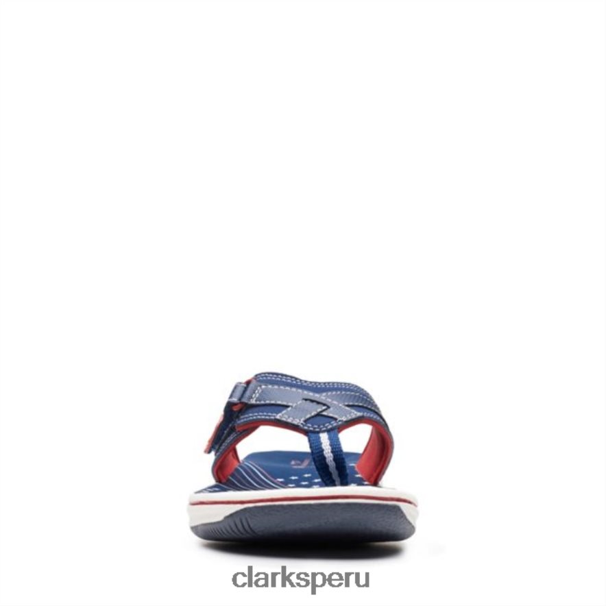 azul marino/rojo clarks Breeze Sea azul marino/rojo mujer Clarks 40N4LX6400 azul marino/rojo
