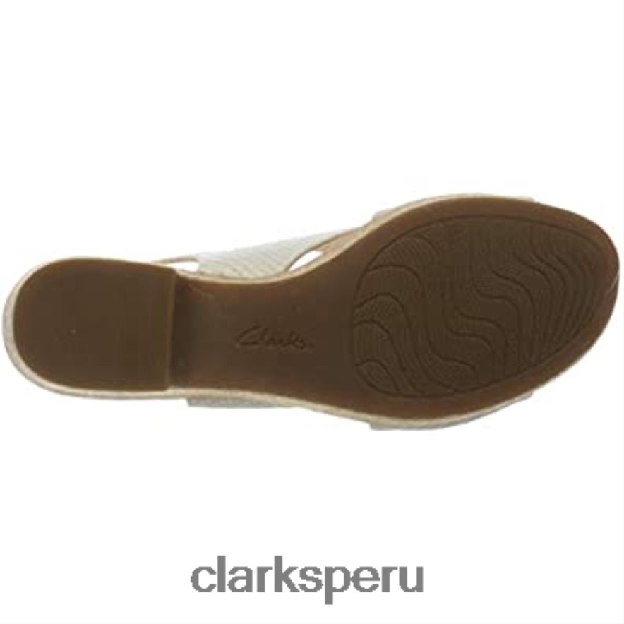 blanco (serpiente blanca serpiente blanca) mujer 261479364 sandalias con correa en el tobillo clarks mujer Clarks 40N4LX2060
