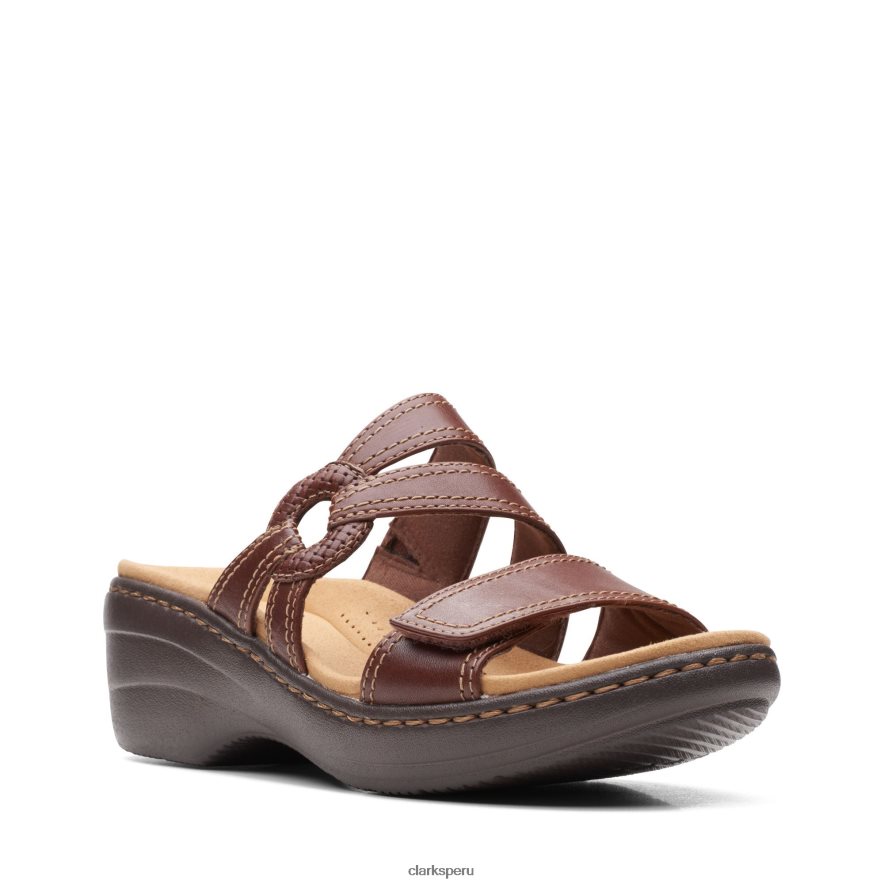 bronceado oscuro lea clarks merliah coral mujer Clarks 40N4LX3280 lea bronceado oscuro